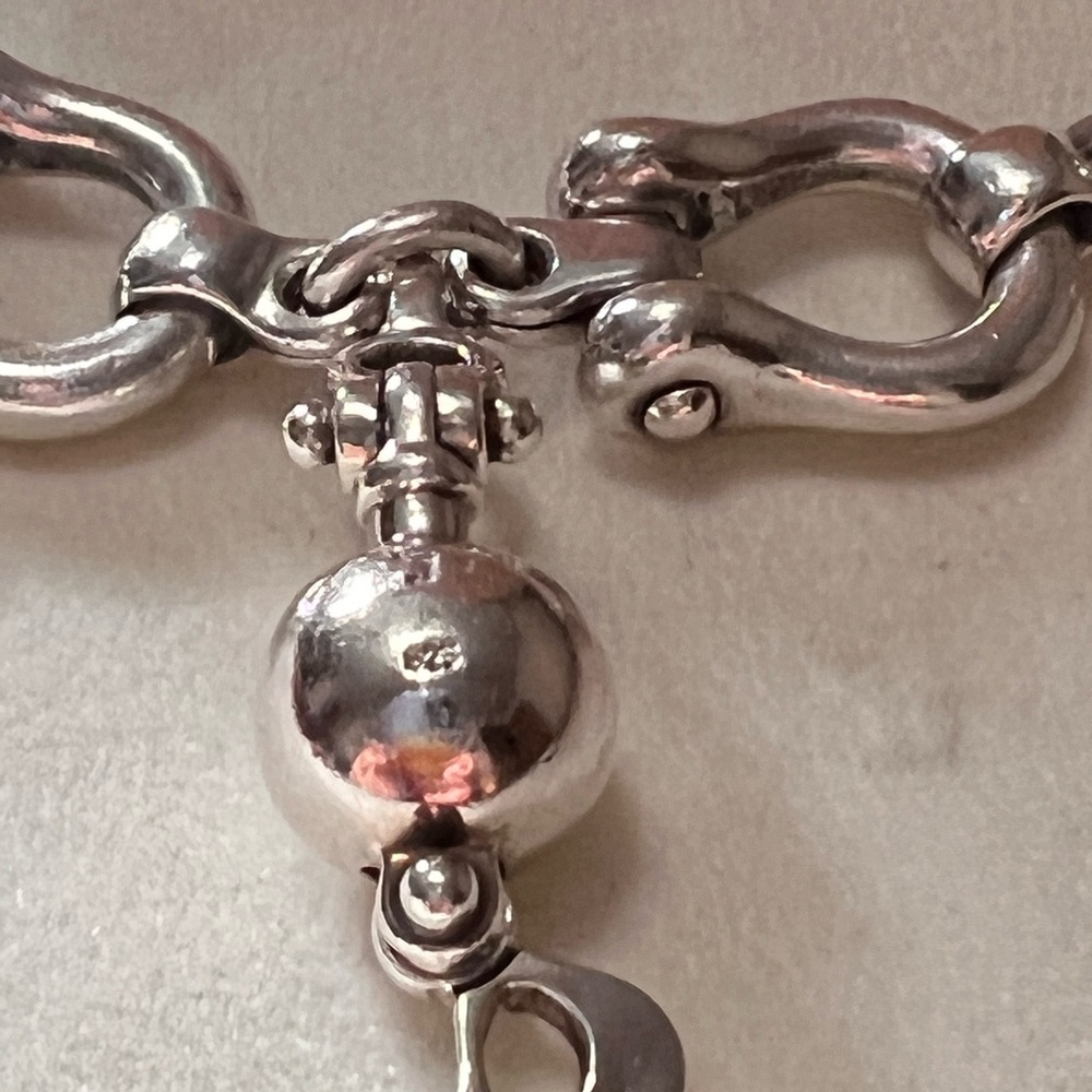 Tiffany’s mens shackles necklace.925 sterling silver heavy - Picture 2 of 12